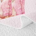 thumbnail image 5 of Homewish Pink Cowgirl Boots Bow Minimal Print Quilt Full,Cute Western Full Bedspread Sets For Girls,3-Piece, 5 of 7