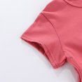 thumbnail image 5 of YOUYEDIAN Summer Tops for Kids Comfortable Cotton Solid Color Short Sleeve Boys Girls T-Shirt Casual Round Neck Basic Tops (Red, 6-7 Years), 5 of 9