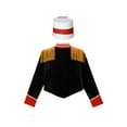 thumbnail image 4 of JanJean Marching Band Costume for Kids Boys Drum Major Uniform Tassel Jacket Coat with Cap Set Black 10, 4 of 7