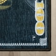 thumbnail image 4 of Well Woven Money Collection Dollar Front 3'11" x 9'10" Black Gold Runner Rug, 4 of 7