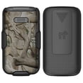 thumbnail image 2 of Case with Clip for Jitterbug Flip2, Nakedcellphone [Outdoor Camouflage] Tree Leaf Real Woods Camo Cover with Belt Hip Holster Holder for Jitterbug Flip 2 Phone (aka Lively Flip) (4053SJ7), 2 of 9