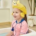 thumbnail image 3 of 1Pc Baby Shower Cap Shield for Kids Soft Silicone Adjustable 1-10 Years Old Cartoon Pig Shower Cap for Kids Toddler Shower Cap Shield Makes the Kids Bath More Fun, 3 of 5
