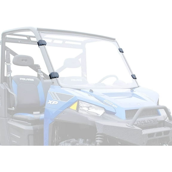 SuperATV Heavy-Duty Windshield Mounting Clamp Kit [Set of 4 Clamps] - Universal Fit | Fits Any Roll Cage | Handles up to 31 lbs. of Force | UTV Accessories