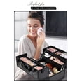 thumbnail image 4 of Estuche de maquillaje Joligrace Professional con 4 bandejas, color negro, 4 of 7
