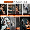 thumbnail image 6 of IC ICLOVER Portable Gym Magnetic Phone Holder with Magnet Base Attach to Metal Surface, 360° Adjustable Gym Magnet Phone Mount for All Smartphones, 6 of 7