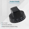 thumbnail image 4 of Aftermarket New High-Quality 1x Oven Thermostat Knob Black Plastic for PB010099, 4 of 5