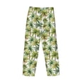 thumbnail image 3 of Lsque Green Hawaii Palms Print Men's Pajama Pants, Lounge Pant - Comfortable Home Wear,Elastic Waistband, Stylish Design-X-Large, 3 of 9