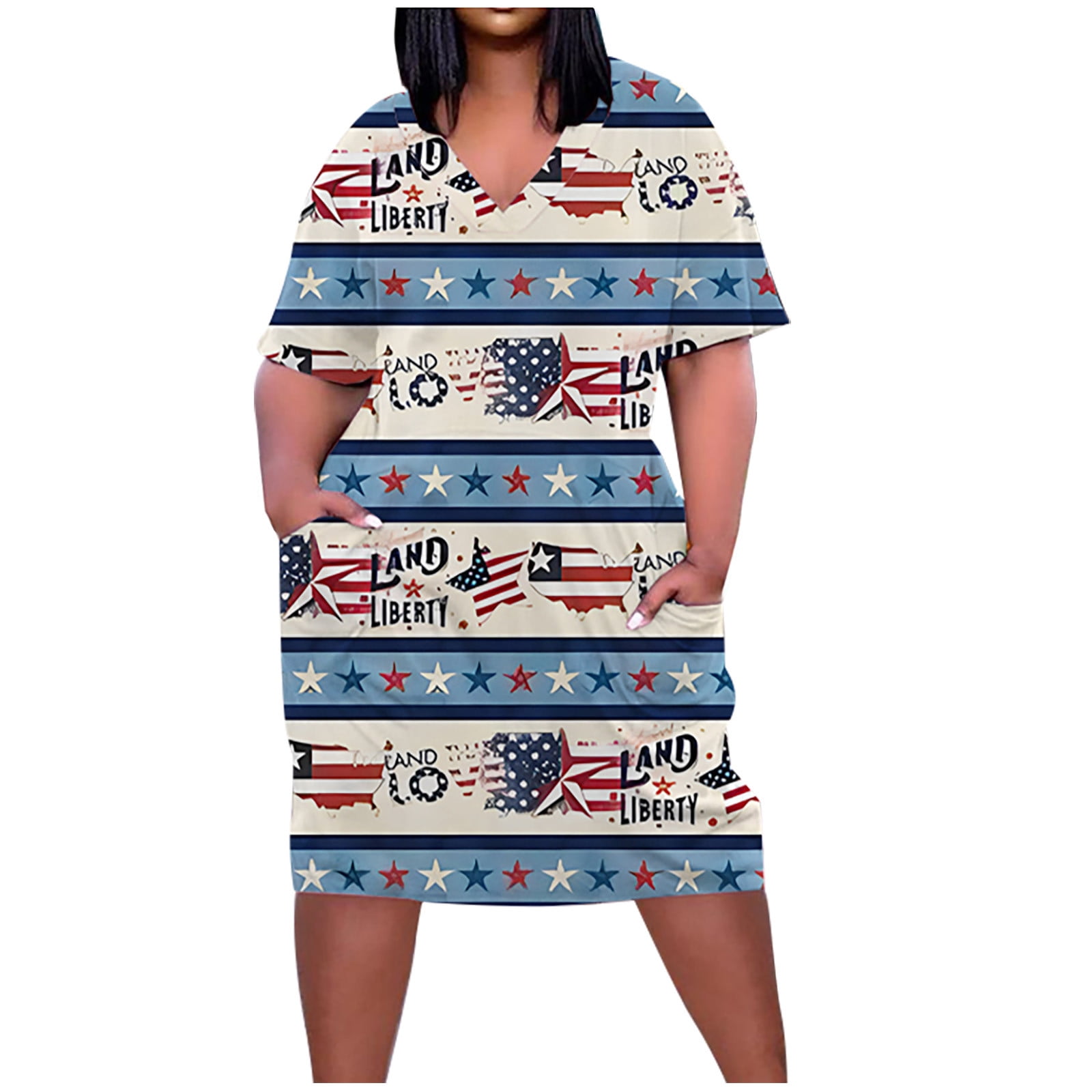 Plus size 4th deals of july dress