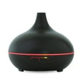 EcoGecko Dark Wood Grain Look Essential Oil Diffuser, Ultrasonic ...
