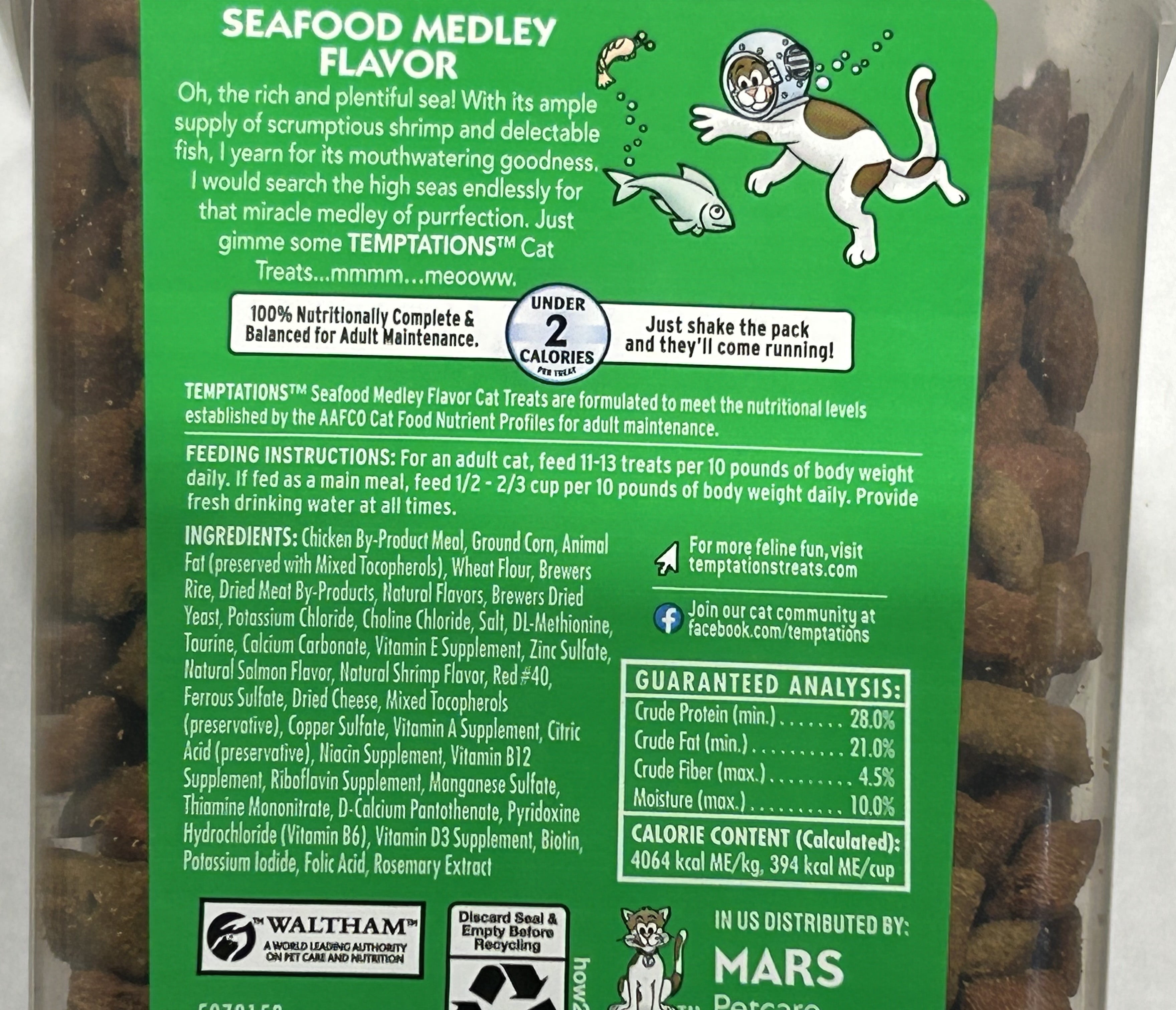 Temptations Seafood Medley Cat Treat 16 oz (Pack of 48)