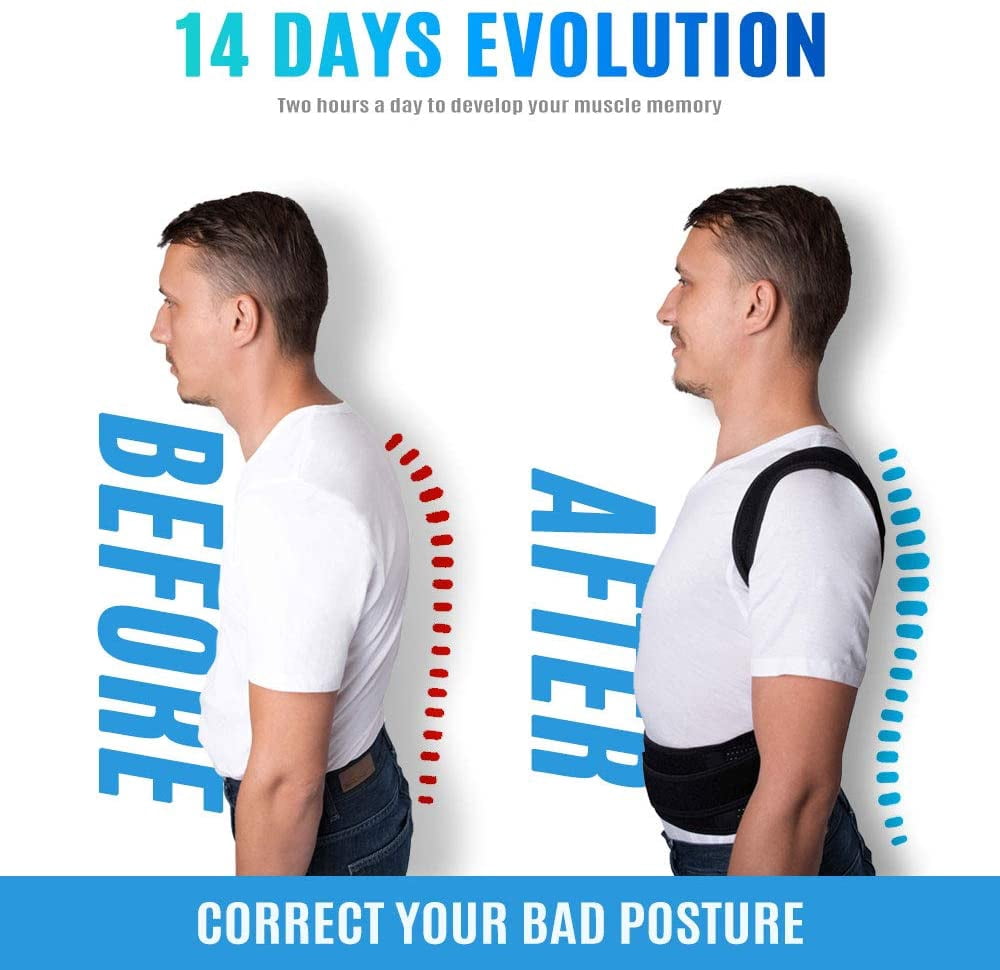 ZSZBACE Back Support Belt, Posture Corrector for Women and Men, Adjustable Back Brace for Clavicle Support and Providing Pain Relief