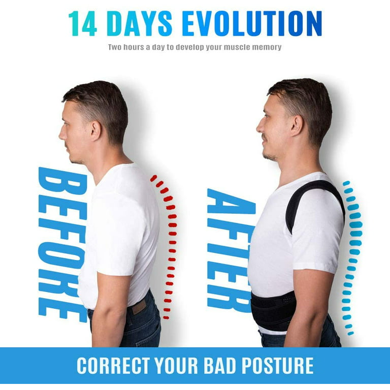 ZSZBACE Posture Corrector for Women and Men, New Upgraded Upper Back Brace  Support Belt for Hunchback, Relieve Shoulder Neck Upper Back Pain(S/M) …