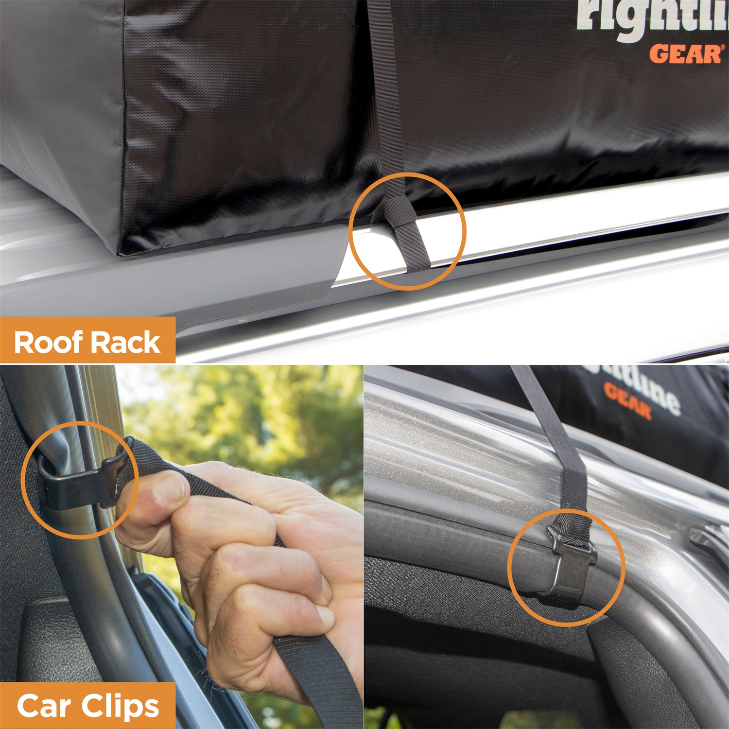 Rightline Gear Sport 2 Car Top Carrier, 100S20 Fits select: 1997-2019 HONDA CR-V, 2001-2019 FORD ESCAPE - image 3 of 6