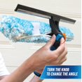 thumbnail image 3 of Professional Proflex inSqueegee & Scrubber Window Cleaning Tool with Pivoting Head \u Squeegee for High Access Window Washing Commercial & Residential Use Reu, 3 of 12