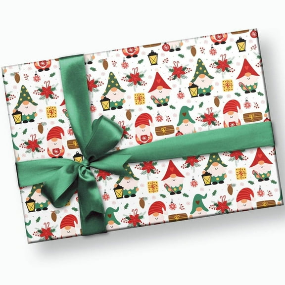 Christmas Gnome Wrapping Paper