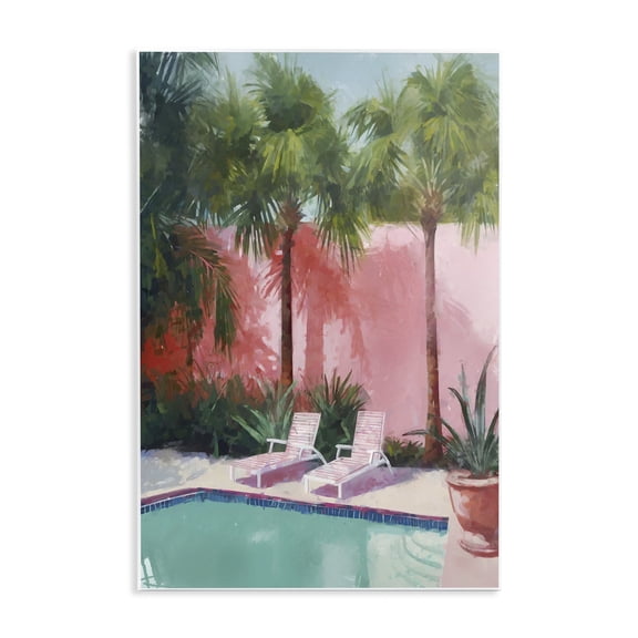 Stupell Industries Contemporary Tropical Summer Pool Wall Plaque Art, 13 x 19, by Ziwei Li