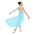 thumbnail image 2 of TSSOE Little Girl's Gymnastics Leotards Contemporary Ballerina Outfits Lyrical Dance Dress Ballet Dancewear Light Blue 16, 2 of 7