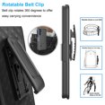 thumbnail image 6 of For Moto G Play 5G 2024 Case, Motorola Moto G Play 5G 2024 Phone Case Rugged with Belt Clip Holster and Built-in Kickstand, eBizWare Heavy Duty Shockproof Full Body Protective Cover - Black, 6 of 10