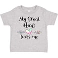 thumbnail image 3 of Inktastic My Great Aunt Loves Me Heart Boys or Girls Toddler T-Shirt, 3 of 5