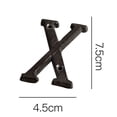 thumbnail image 3 of Sale! Tanuke Pendant Wrought Iron Decorations Creative Diy House Number Casts Iron Metal Letters Pendant Decoration 1 Metal Letter Decoration, 3 of 3