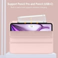 thumbnail image 2 of HCTian New iPad Air 13 Inch Case M3 2025/M2 2024 with Pencil Holder, Trifold Stand Smart Case with Soft TPU Back,Auto Wake/Sleep, 2 of 7