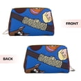 thumbnail image 2 of Lsque Scooby-Doo Pattern Genuine Leather Makeup Bag Cosmetic Pouch Travel Organizer Toiletry Clutch Large Capacity Travel Cosmetic Bag, 2 of 6