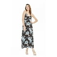 thumbnail image 5 of Robe Maxi à Imprimé Floral Hawaïen Luau pour Femme, Encolure Cœur, G Midnight Bloom, 5 of 5