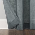 thumbnail image 4 of Archaeo Burlap Weave Linen Blend Tab Top Curtain, 50"x96", 50"x96", Harbor, 4 of 5