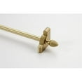 thumbnail image 1 of Zoroufy 01811-03853 36 in. Heritage Smooth Tubular Stair Rod Set Extended Brackets Pineapple Finial in Brushed Brass, 1 of 1