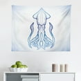 thumbnail image 1 of Kraken Tapestry, Cthulhu Monster Evil Fictional Cosmic Monster in Woodblock Style Illustration Print, Fabric Wall Hanging Decor for Bedroom Living Room Dorm, 2 Sizes, Black White, by Ambesonne, 1 of 1