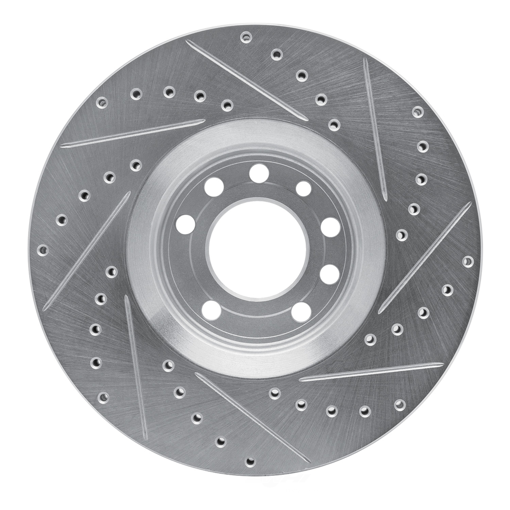 Dynamic Friction Company 631-65019L DFC Brake Rotor - Drilled And Slotted - Silver