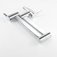 thumbnail image 2 of Brass Wall Mounted Foldable Faucet Double Handles Fuacet Cold Water Kitchen Tap Chrome, 2 of 12