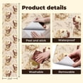 thumbnail image 5 of Peel and Stick Wallpaper vintage Happy Labrador Dog Floral Accents sketch Wall Mural 23.6in x 9.8ft Self Adhesive Removable Wall Paper Renter Friendly Wallpaper for Bedroom Kitchen Bathroom, 5 of 8