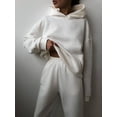 thumbnail image 3 of womens-casual-hooded-sweater-two-piece-suit-clothes-hoodie-tracksuit, 3 of 11