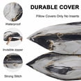 thumbnail image 7 of Black Marble Outdoor Pillow Covers Pack of 2 Gold Line Modern Abstract Minimalist Art Waterproof Throw Pillow Covers Decorative Cushion Cases for Patio Garden Tent Balcony Couch 26x26 inch, 7 of 7
