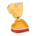 thumbnail image 3 of Caja de Joyería en Forma de Corazón Ticfox de Metal de Oro Rojo Vintage, 3 of 14