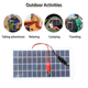 thumbnail image 5 of Panel solar de polisilicio de 2 x 5 W y 12 V para exteriores, portátil, resistente al agua, con pinzas, que puede cargar baterías de 9 a 12 V, 5 of 8