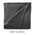 Sunbeam Grey Flannel Fleece Electric Heated Throw, 50" x 60", 3 Heat