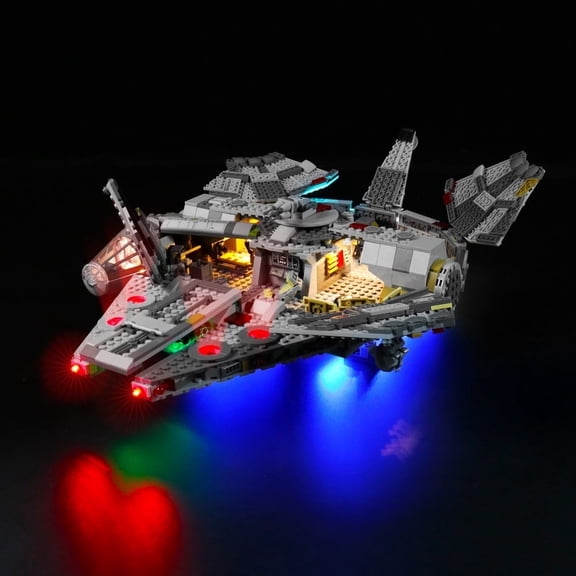 LED Light Kit for Legos 75257 Spacecraft Building Set, Remote Control Version Lighting Kit Compatible with Legos 75257 Set (Only Lights Kit Without Model)