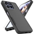 thumbnail image 1 of wonima11 for Moto G Power 2025 Case: Dual Layer Protective Heavy Duty Cell Phone Cover Shockproof Rugged with HD Screen Protector - Military Protection Bumper Tough - Motorola Moto G Power 2025, Black, 1 of 1