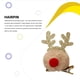thumbnail image 5 of Wosthever Accesorios para el cabello Astas de peluche Llamativo pasador de Navidad Festival Sombreros encantadores Adultos Decoración de fiesta Kits de decoración para fiestas Caqui, 5 of 6