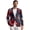 American Flag Red Hibiscus, variant on American Flag Print Mens Sport Coat Hawaiian Red Hibiscus Print Suit Blazer Jacket One Button Patriotic Tuxedo Blazer for Independence Day