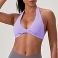 thumbnail image 2 of mihongmao Seamless Bras for Women Sleep Bras Women's Fashion Solid Color Seamless Back Yoga Bra Shaping and Breast Collection Cingerie Sports Bras Purple XL, 2 of 7