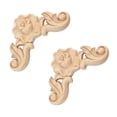 thumbnail image 2 of Toystoory Calcomanía de tallada con flores, apliques de estilo europeo, marco decorativo, figuras, puerta, ventana, muebles, hogar, sala de Decoración del hogar, 2 of 6