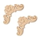 thumbnail image 5 of Matsuzay Calcomanía de molduras talladas en de flores, apliques de esquina de estilo europeo, marco decorativo, puerta, muebles, tallado Decoración del hogar 8*8cm, 5 of 6