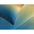 thumbnail image 4 of Ambesonne Nature Quilted Bedspread Set 3 Pcs, Sunset at Lake Fishing, Queen Size, Orange Blue, 4 of 5