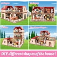 thumbnail image 4 of Juego familiar de casa de muñecas con cabaña acogedora, muebles y accesorios para casa de muñecas, casas de muñecas para juegos de imaginación, para niños pequeños, niños y niñas, 4 of 5