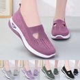 thumbnail image 4 of Oyedens Athletic Sneakers For Women Breathable Slip On Flats Comfort Sock Shoes Fall Walking Nursing Shoes, 4 of 5