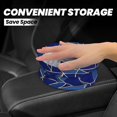 thumbnail image 2 of Round Car Trash Can 7×5.9in Waterproof, Durable, Not Easy To Fade, Easy To Install And Disassemble To Prevent Interior Pollution Royalblue Geometric Lines_2, 2 of 7
