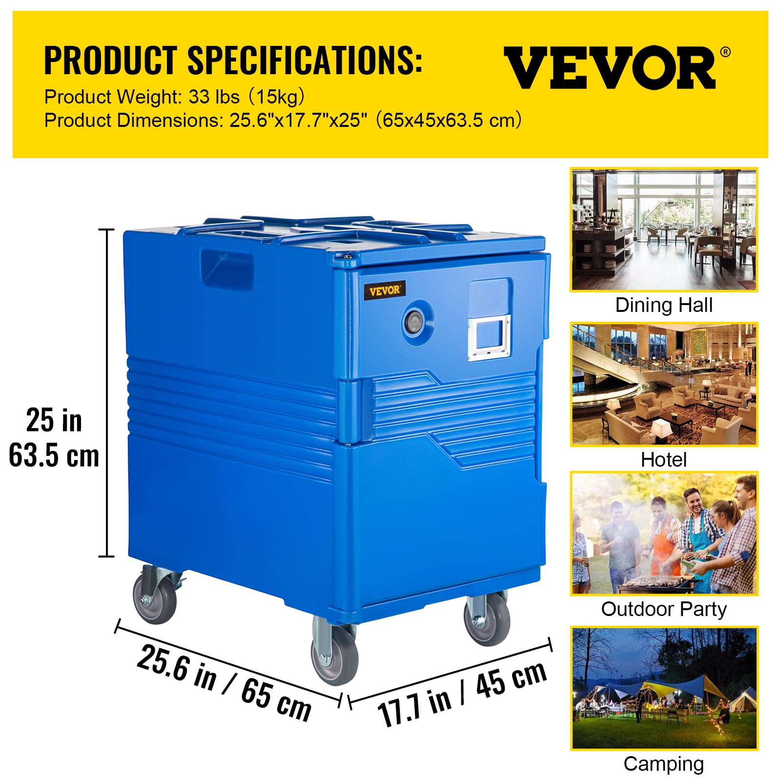 VEVOR Insulated Food Pan Carrier 82 Qt. Hot Box for Catering Food Box  Carrier with One-Piece Buckle for Restaurant, Blue SPBWXL90-C90L781AV0 -  The Home Depot